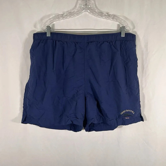 Tommy Bahama Swim Trunks Men's XL Navy Blue Drawstring Lined Pockets Relax - Picture 1 of 10